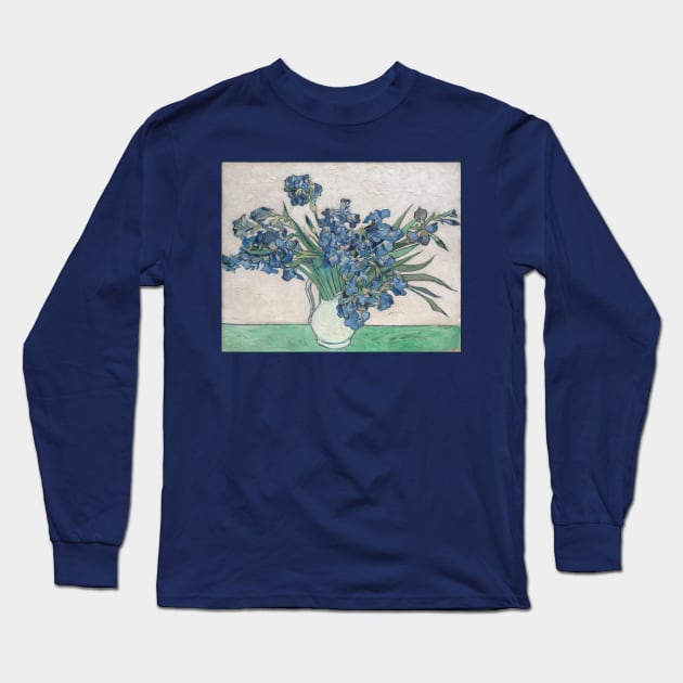 Irises in a Vase Long Sleeve T-Shirt by Art Smart